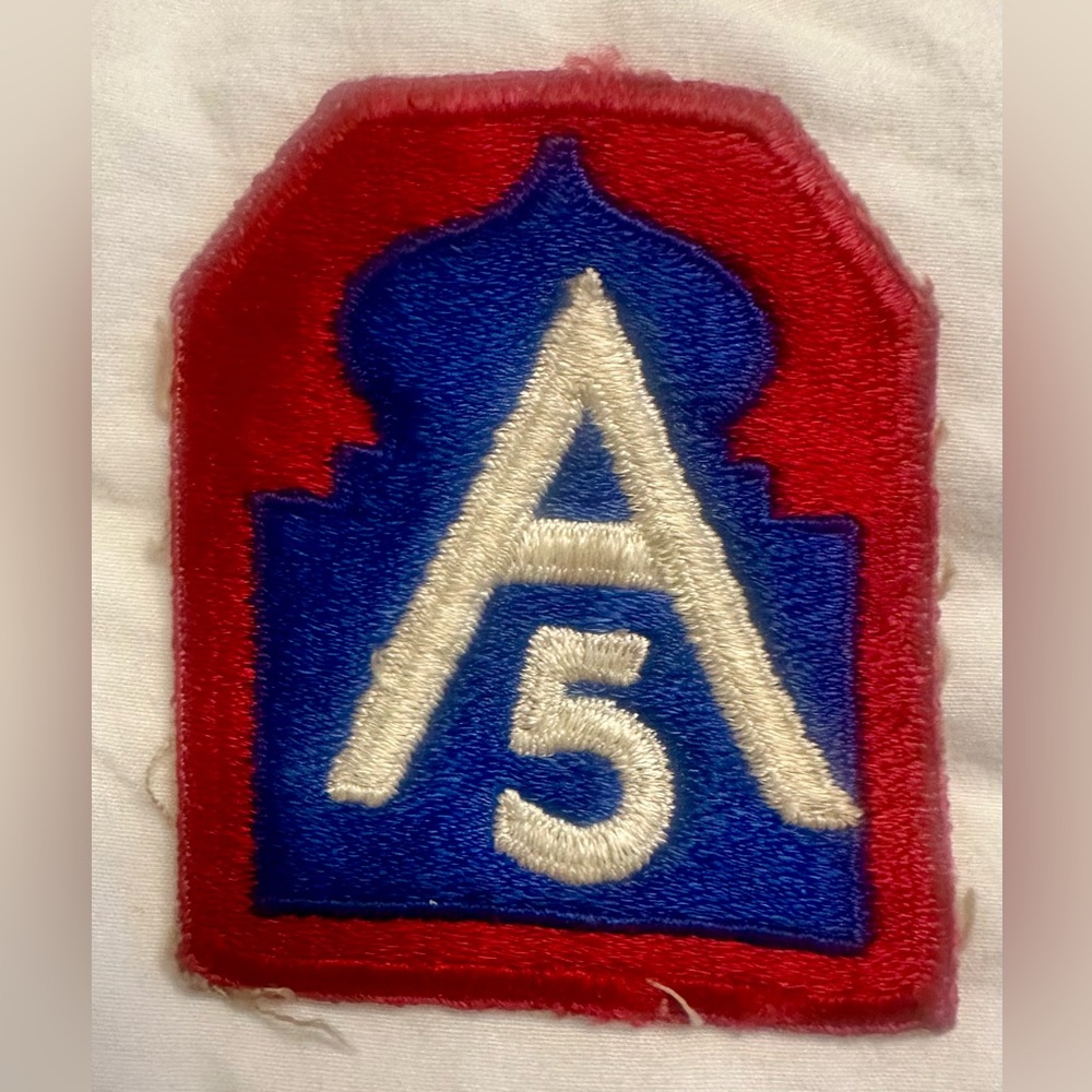 Original WWII US Army 5th Army Patch